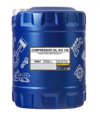 Mannol 2903 Compressor Oil ISI 150 Kompressoröl 10L ISO L-DAG ISO L-DAH
