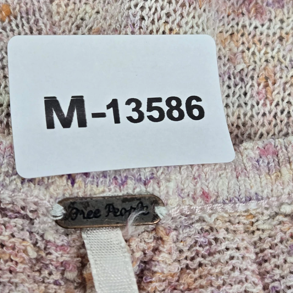 Mono Free People Mujer L Rosa Jogger Moteado Sin Mangas Halter 27" Entrepierna Foto 2 de 4