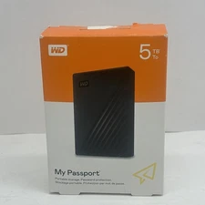 Western Digital My Passport 5TB Portable External Hard Drive - Black
