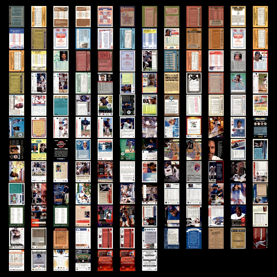 Lote 139 tarjetas de béisbol Dave Winfield/Don Baylor 1980 Topps RBI Leaders conjunto MLB Foto 2 de 4