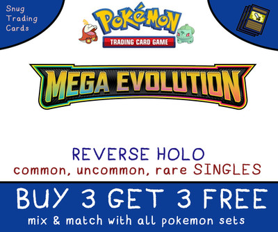 Mega Evolution Einzelkarten REVERSE HOLO - Pokemon - KAUFE 3 ERHALTE 3 - MINT