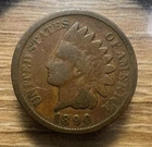 1890 Indian Head Cent - Actual Coin Shown - Free Shipping & Tracking INV#44