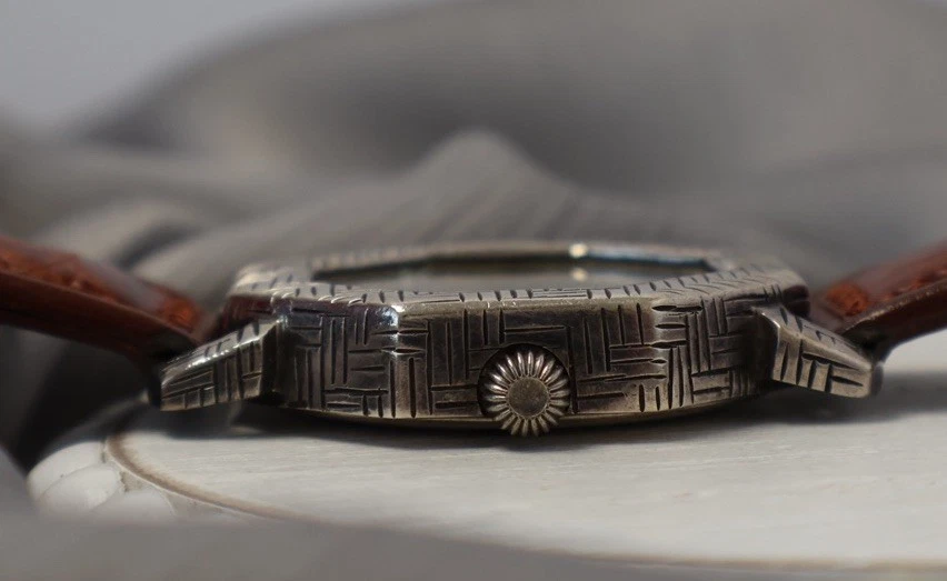 John Hardy 4874 Sterling Silver With Brown Leather Strap Watch  57.13G - Image 3 of 4