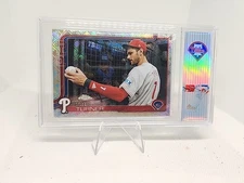 2025 Topps Chrome Logofractor Trea Turner Image Variation SP #208 Custom Slab