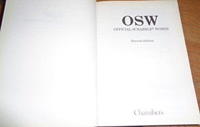 Official Scrabble Words by Simmons, Allan Hardback Book The Fast Free Shipping