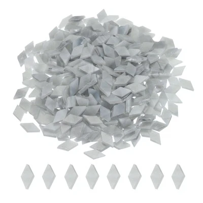 UXCELL 200g Mosaikfliesen in Rautenform aus Glas,Buntglasmosaikstücke #22