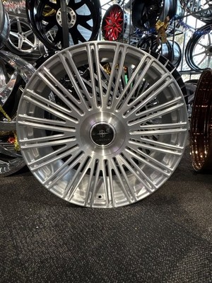 20'' MADISON FROST  Brushed FINISH  5 LUG WHEELS with floating caps and Tires