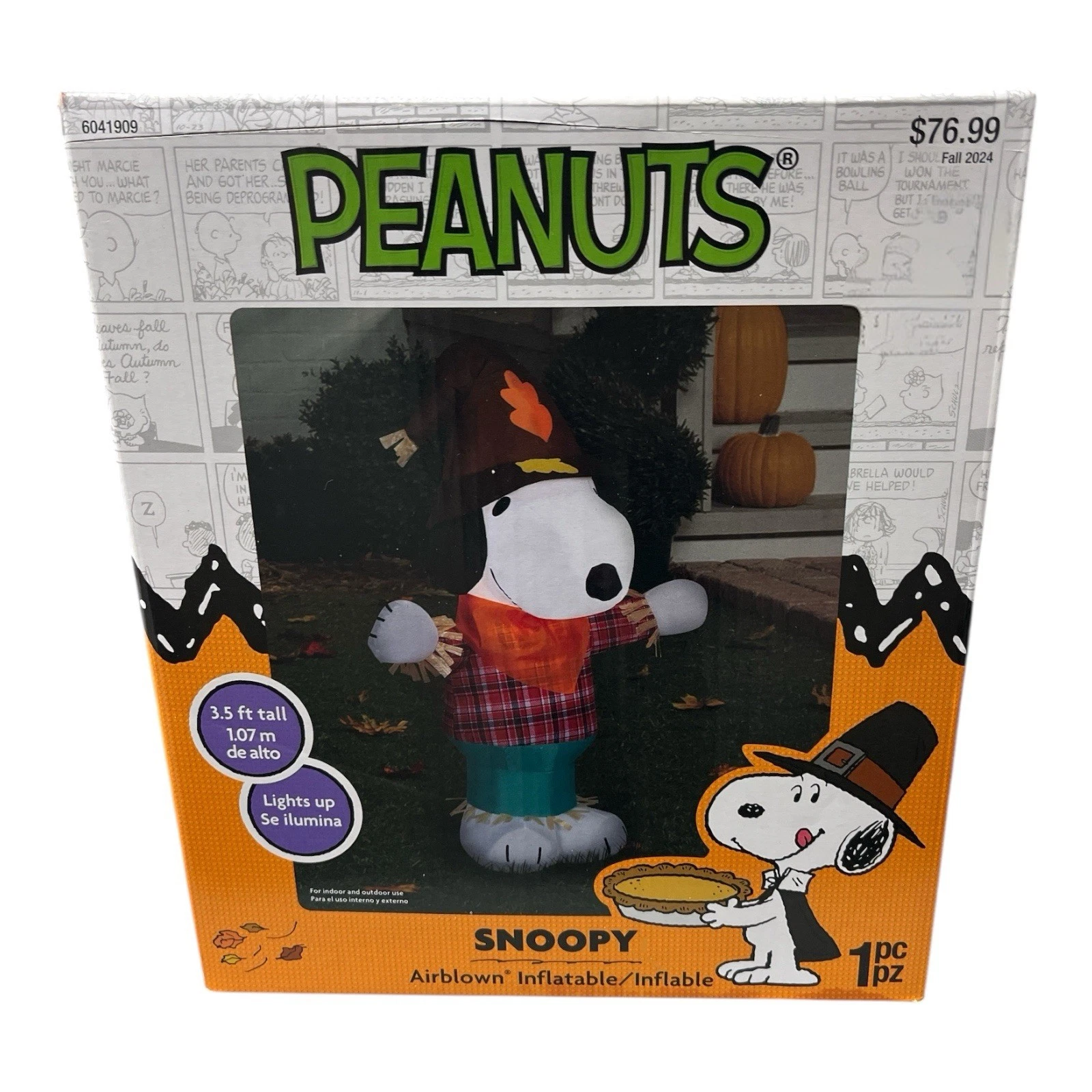 Peanuts Snoopy Thanksgiving Air Blown Inflatable Pilgrim