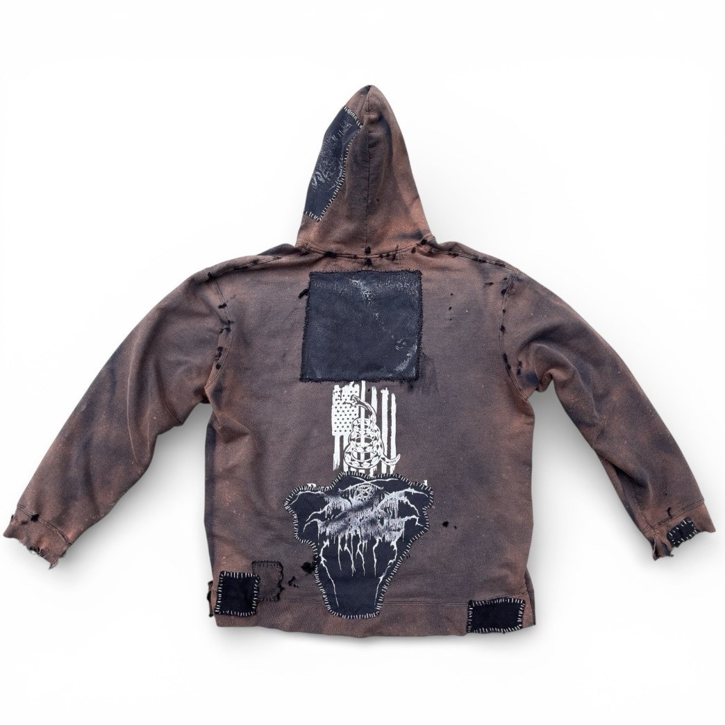 Vintage Reconstructed Distressed Patchwork Crust … - image 7