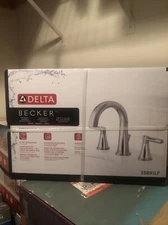 Delta 35891LF-SP Becker Two Handle Widespread Bathroom Faucet Nickel New