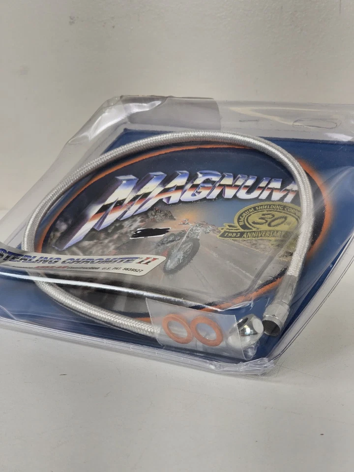 Kit de línea de freno superior Magnum Sterling Chromite 23 7/16" 09-15 Harley Street Bob Foto 2 de 4