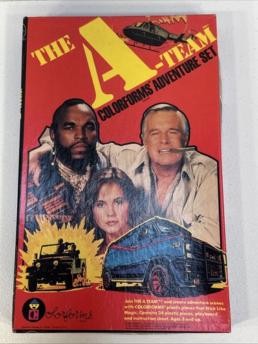 A-Team 1983 Colorforms Adventure Set #668 TV Series Mr. T Hannibal Incomplete