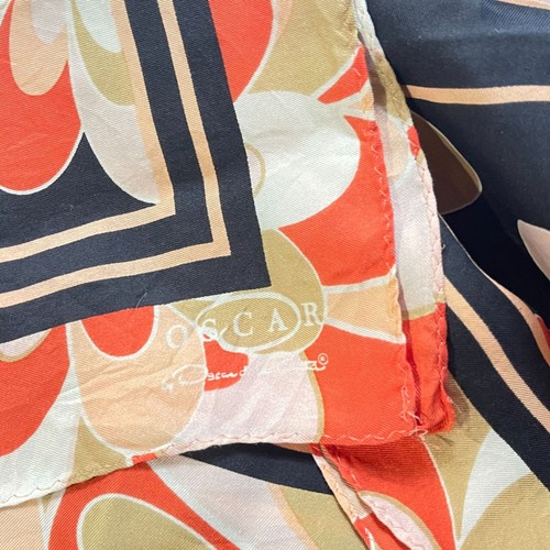 Oscar De La Renta Floral Square Scarf - Picture 2 of 3