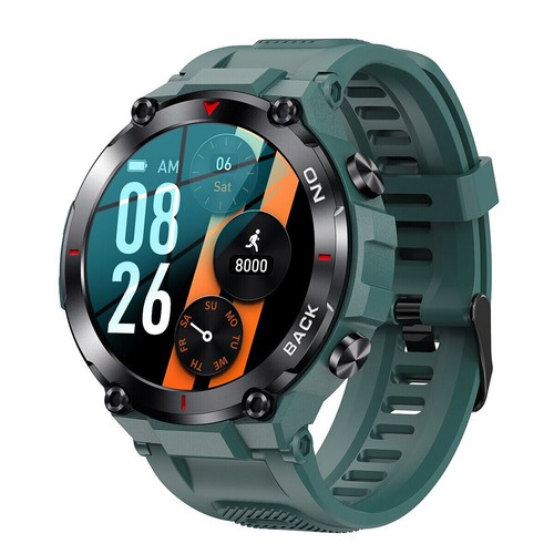 Montre connectée SPORT GPS militaire K37 pour homme, écran HD 360x360, IP68 FR - Photo 10/10