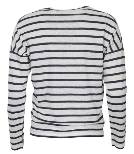 da donna bianche Dsquared gr Camicia a lunghe righe maniche a qSgEU5R