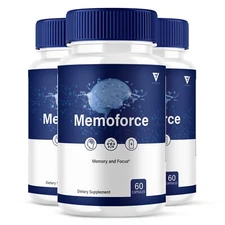 (3 Pack) Memoforce Brain and Memory Support Capsules Memo Force (180 Capsules)