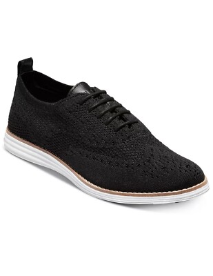 Cole Haan Black Flyknit Original Grand Stitchlite Wingtip Oxford Shoe Size 11 Men main image 4