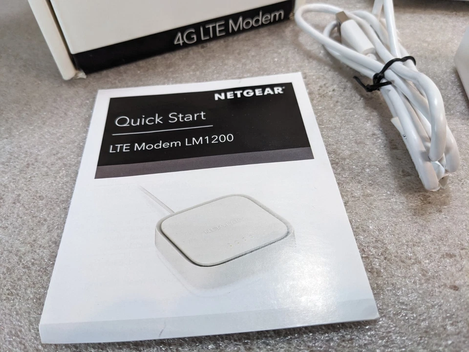 Netgear LM1200 4G LTE Broadband Modem - White 🔥New In Box🔥 - Image 3 of 4