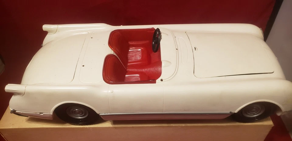 Difícil de encontrar! Chevy Corvette modelo convertible vintage años 50 1953 Ideal Toys Foto 3 de 4