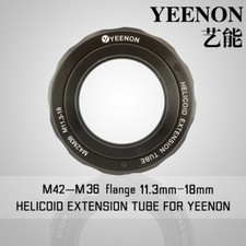   YEENON  M42 to M36 x 11.3mm Focusing Helicoid Macro Extension Tube