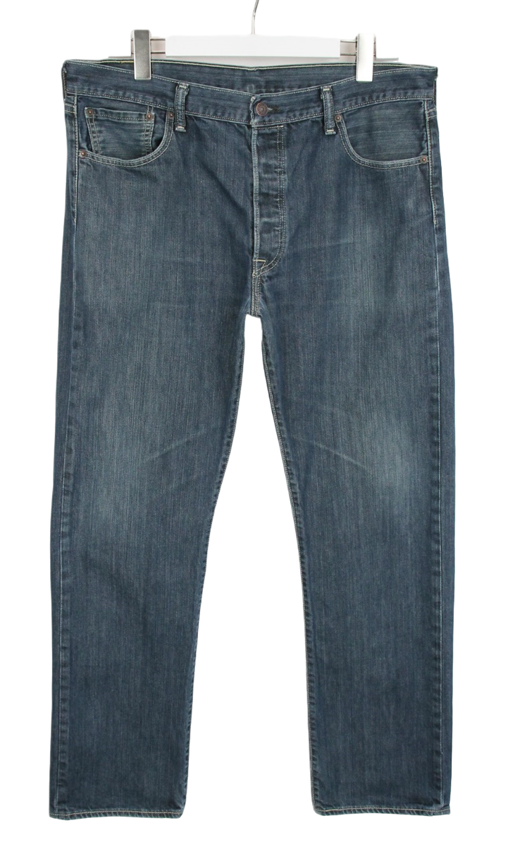 LEVI's 501 Jeans Men's W36/L32 Straight Leg Whiskers Faded LEVI's 501 Jeans Men's W36/L32 Straight Leg Whiskers Faded