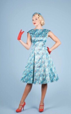 Bettie Page Cruiser Circle Dress Size M Vintage Repro VLV | eBay