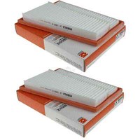 2X Mahle / Knecht LX 1850/2 Luftfilter Filter Air