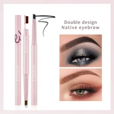 Triangle Auto Rotating Dual-End Eyebrow Waterproof Dual-Use Eye brow Liner Pen