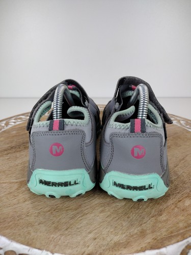 Merrell Select Grip Waterproof Girl's ML-G Hydro H20 Hiking TURQ Sandals 5 M - Picture 4 of 9