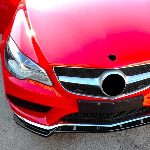 Mercedes E Klasse Coupe W207 C207 AMG Line Frontlippe Splitter Glanz Schwarz 2013-16 - Bild 7 von 11