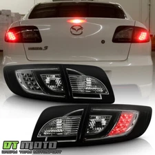 Smoked 2003-2008 Mazda 3 Mazda3 Lumileds LED Tail Lights Brake Lamps Left+Right
