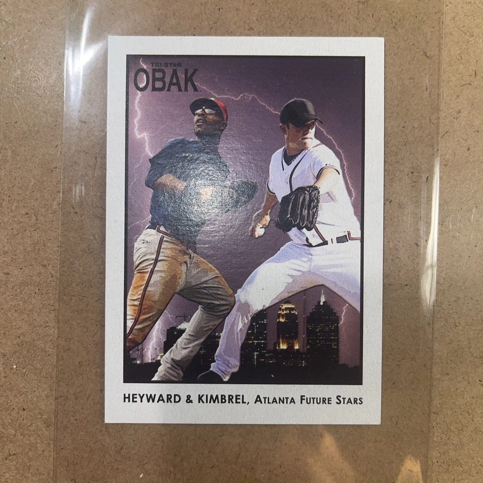 2010 TRISTAR BLACK Obak Craig Kimbrel Jason Heyward #100 Rookie RC #42/50 SP - Image 3 of 4