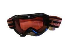 Bolle Ski/Snowboard Goggles Black W/ Red Lens Adjustable