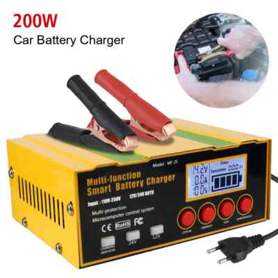 Car Battery AGM Start Stop Battery Charger 12v24v High Power Intelligent