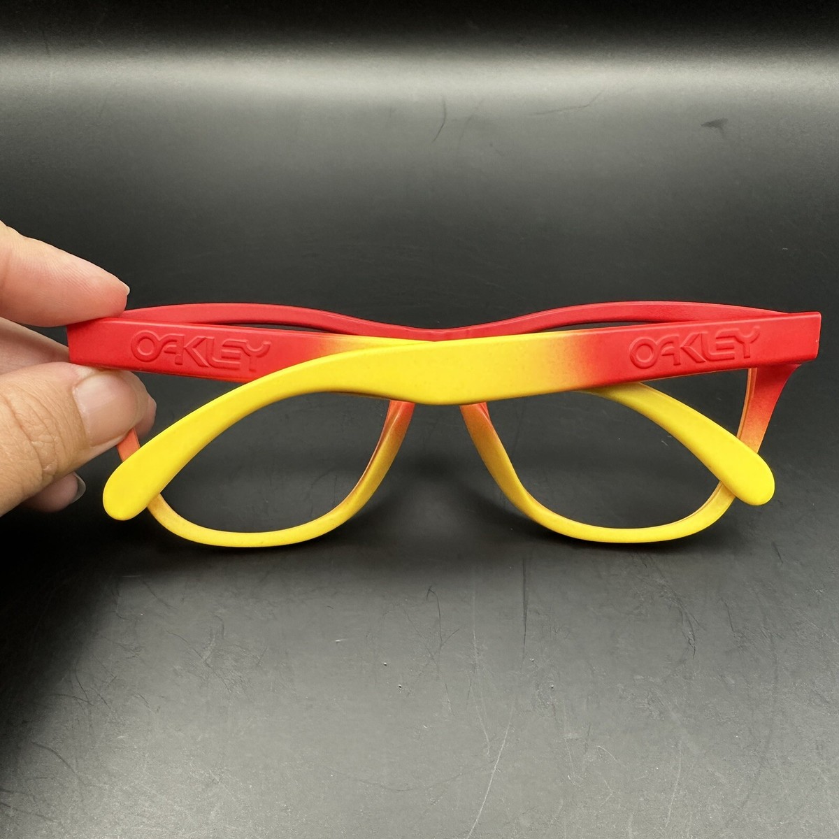 Oakley Frogskin Red/Yellow Fade Frame Team China RARE | eBay