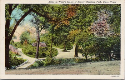 Linen PC * Waco TX ''Scene in Waco's Dream of Beauty: Cameron Park 1940s