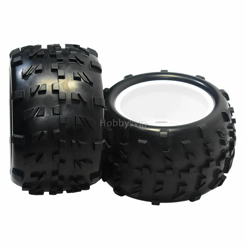 HSP part 62012 Wheel Complete 62010 & 62011 White Hub 2P for HiMOTO1/8 RC Truck - Image 2 of 4