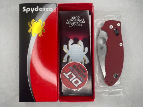SELTEN Spyderco Manix 2 rot G10 20PS C101GPRD2 auslaufend exklusiv NEU - Bild 2 von 12