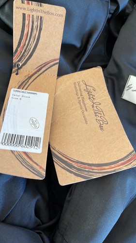 Light In The Box Maxi-Kleid Hochzeiten & besondere Anlässe schwarz Größe 6 - Bild 10 von 12