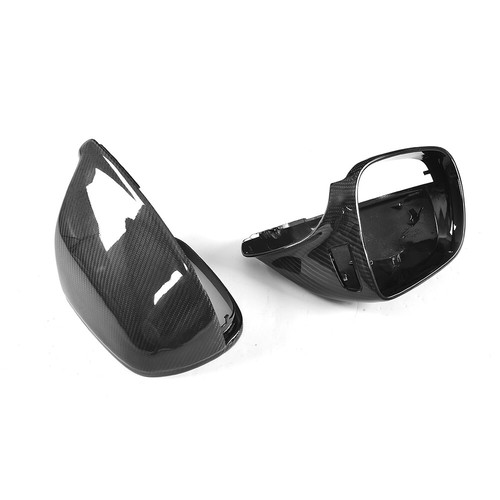 Carbon Fiber Side Mirror Cover For Audi Q5 SQ5 09-17 Q7 SQ7 09-15 W/Lane Assist - Picture 10 of 12