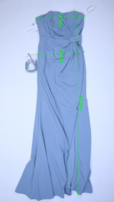 Azazie Dusty Blue Jacqueline Strapless Open Back Bridesmaid Dress Womens A8 | eBay Azazie Dusty Blue Jacqueline Strapless Open Back Bridesmaid Dress Womens A8 | eBay