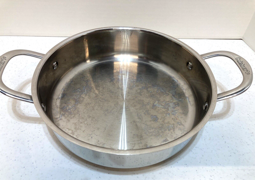 Cuisinart 3Qt / 2.9L Stainless 10" Casserole Pan 2 Handle W/ Glass Lid 755-24GP - Picture 5 of 12