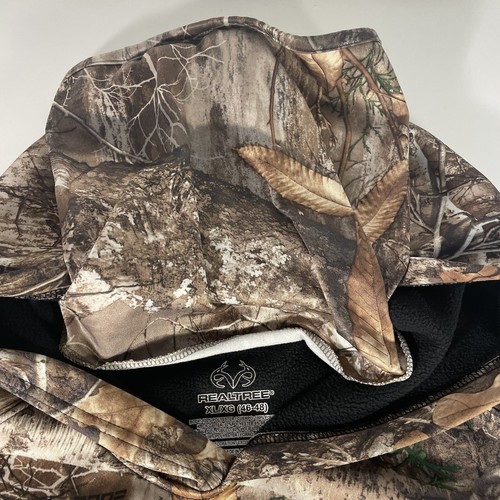 Sudadera con Capucha Pullover Camuflada Realtree Edge Para Hombre XL Caza Forrada de Vellón - Imagen 4 de 8