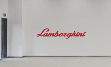 Lamborghini Garage, Game room, Bar Wall Art Decal Sticker, Design/Size/Colors