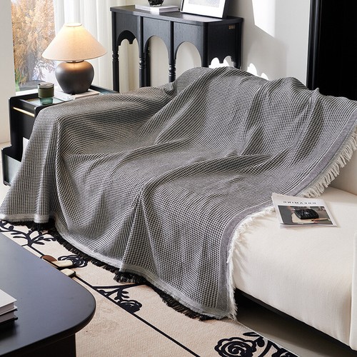 Cubierta de sofá lavable toalla gofre algodón cubierta tejida para sofá sofá suave manta - Imagen 9 de 31