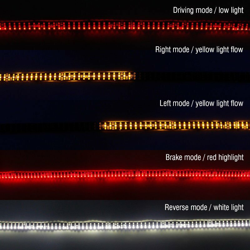 Tailgate Light Bar 60Inch Triple Row 432pcs LED Truck Tailgate Strip