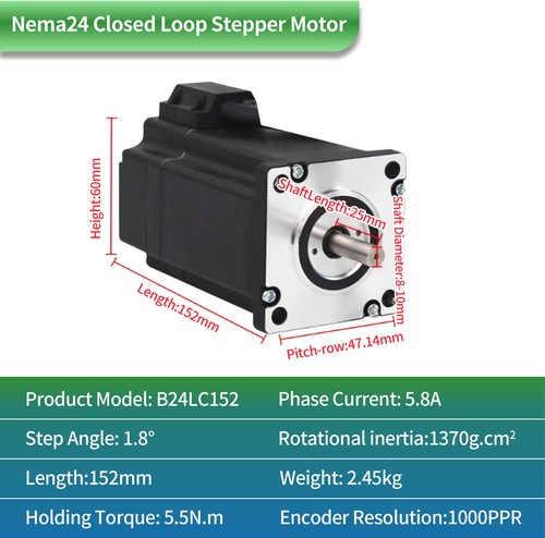Runcin Nema24 2Axis 5.5Nm Closed-Loop Stepper Driver Motor Laser Cutter - Picture 14 of 16