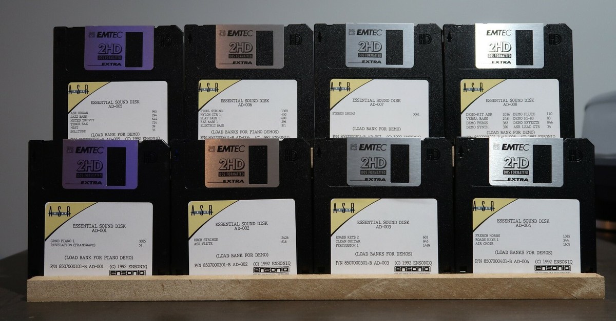 Ensoniq ASR-10 8 Disk Library Set Original Factory Sounds