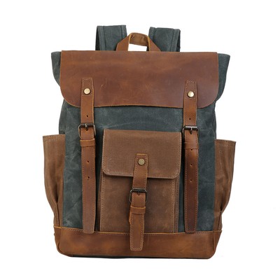 mens waxed canvas backpack