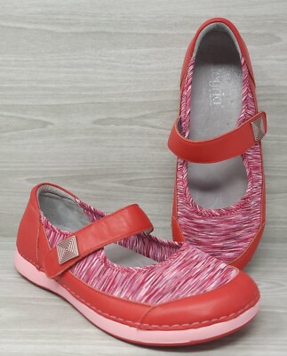 Alegria Size 9 9.5 EU 39 Gem 623 Red Pink Mary Jane Stretch Shoes